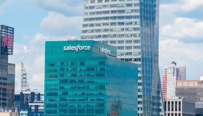 Exterior shot of Salesforce.com building