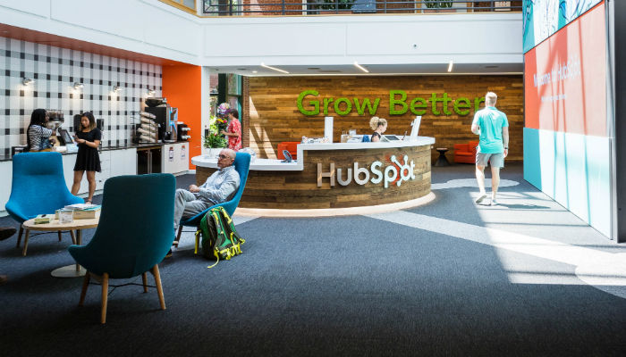 The interior of HubSpot’s headquarters